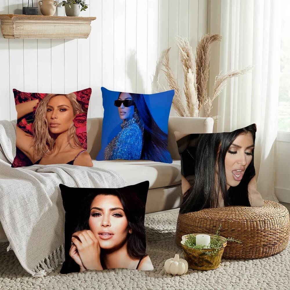 Actor Kim Kardashian หมอนตกแต่งบ้านเบาะรองนั่งเหมาะสําหรับโซฟาสํานักงานห้องนอนรถ
