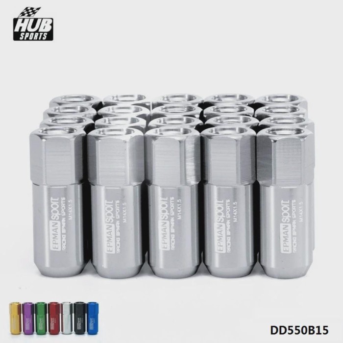 M14 x1.5 60MM 20 PC Extended Forged Aluminum Tuner Wheel Racing Lug Nuts Set For Honda Wheels/Rims