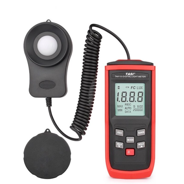 TASI Lux Meter TA8133 Digital 200, 000 Lux Mini Illuminometer Light Measurement Tool Fc/Lux Profess