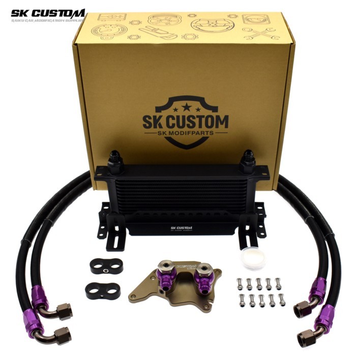 SK CUSTOM For MINI R55 R56 R57 R58 R59 R60 R61 N14 N18 1.6T Engine Oil Cooler Kit Adapter Engine Oi