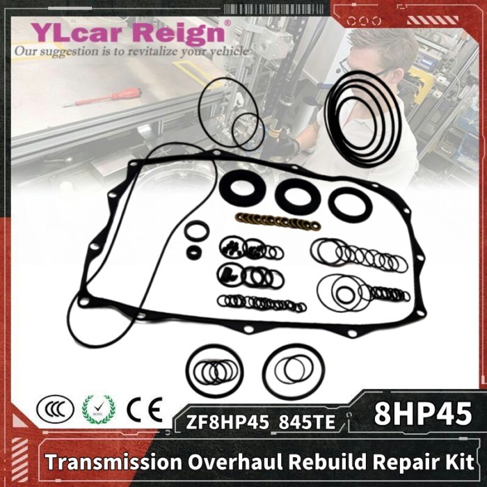 8HP45 ZF8HP45 8HP-45 845TE Automatic Transmission Gearbox Overhaul Rebuild Repair Kit Seals Gasket