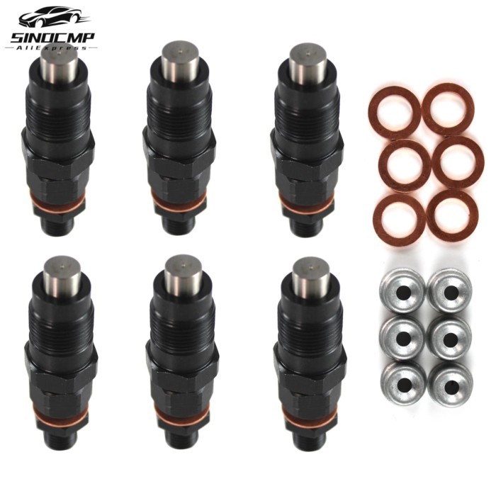 6Pcs Fuel Injector Common Rail Injector Assembly For Nissan Patrol GU Y61 TD42 TD42T Diesel Engine