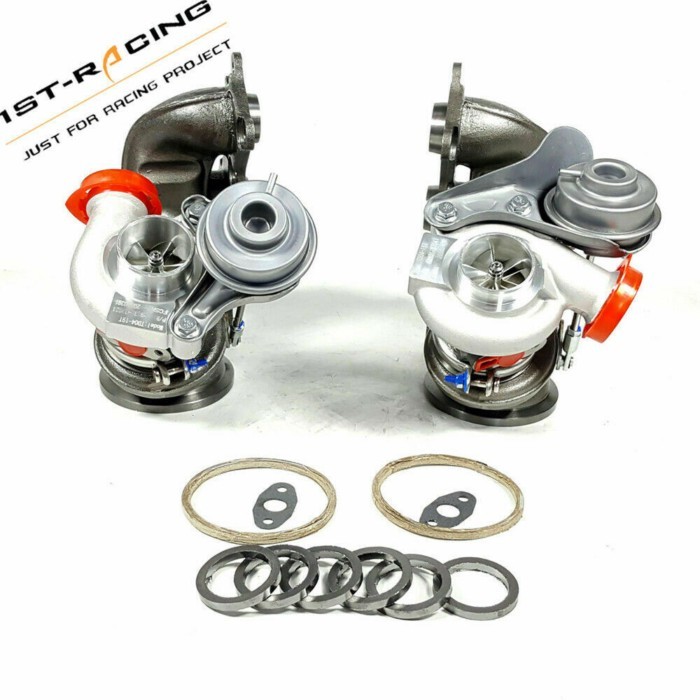 900HP Billet 6+6 TD04-19T Upgraded Twin Turbos  For BMW E90 E92 E93 135I 335i 335XI 535i Z4 N54B30