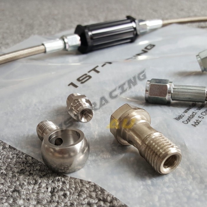 FOR FG Ford Falcon 4.0L G6/XR6 BA BF Turbo Oil Feed Line Kit & 40 Micron Filter