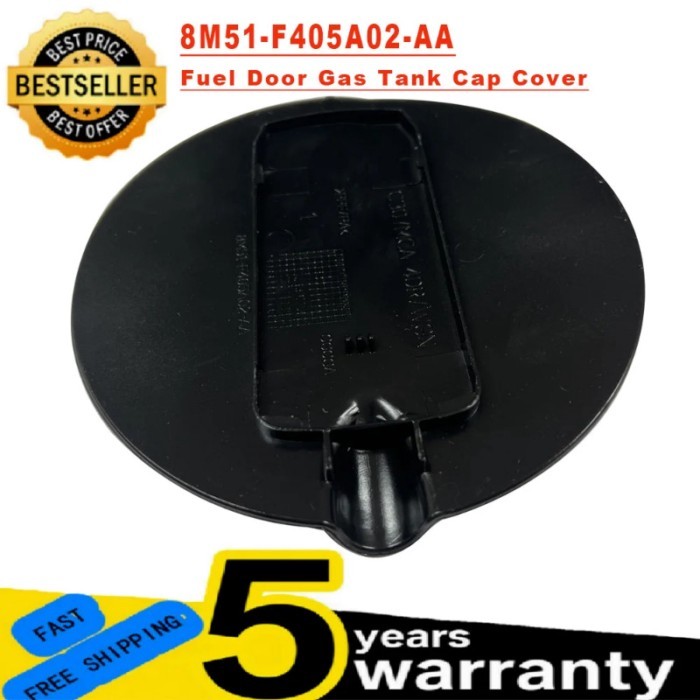 1x 3x 5x Black Fuel Tank Cover Gas Cover Flap Door Fuel Filler Flap Gas Lid Cap 8M51-F405A02-AA For