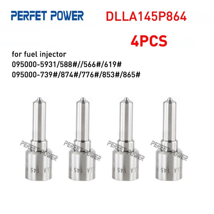 4PCS DLLA145P864 Fuel Injector Nozzle for 095000-5930 095000-5880 095000-5660 095000-6190 095000-73