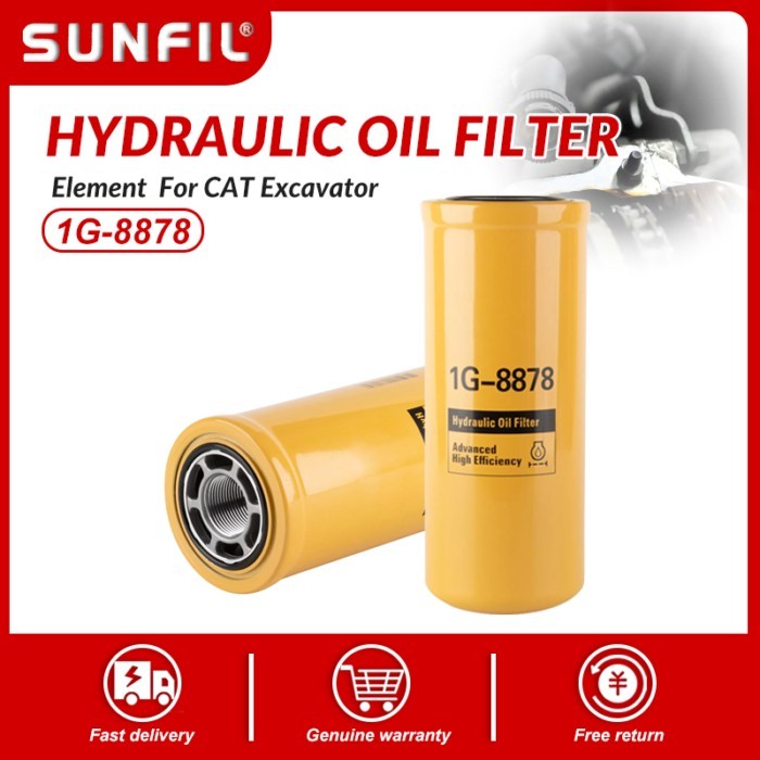 Hydraulic Oil Filter Element 1G-8878 HF6553 RE47317 32/909200 P164378 For CAT Excavator