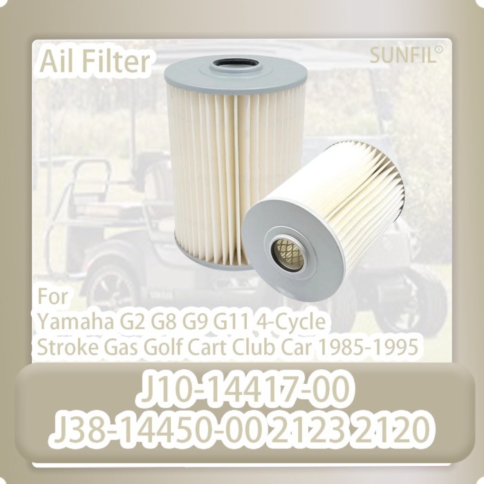 J10-14417-00 J38-14450-00 2123 2120 Air Filter For Yamaha G2 G8 G9 G11 4-Cycle Stroke Gas Golf Cart