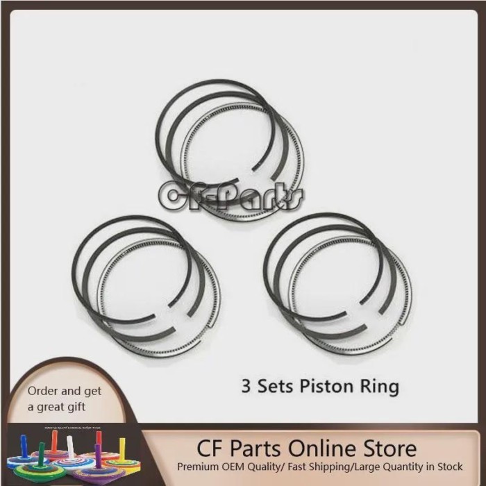 3TN100 3TN100L 3TN100E Piston Ring Set For Yanmar Engine F395D Kobelco SK042