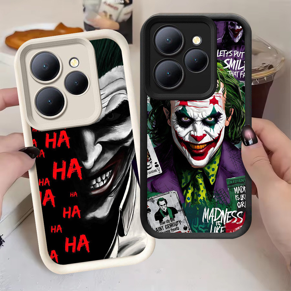 G-73 Joker Casing สําหรับ Infinix Smart 9 8 HOT 30 40 30i 40i Pro Play สีดําและสีขาว