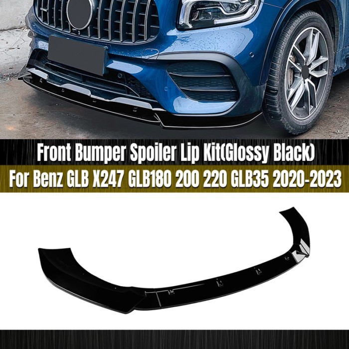 Front Bumper Spoiler Lip Lower Splitter Blade For Mercedes Benz GLB Class X247 GLB180 200 220 GLB35