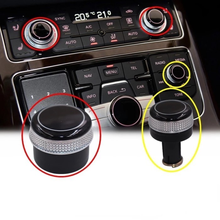 Multimedia Knob Mmi Central Control Music Volume Adjustment Button For Audi A8L D4