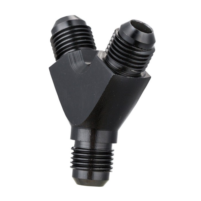 Y Type Three-Way Adapter Fittings AN type AN4/6/8/10/12 Aluminum Material Y Type Fitting Male AN Pi
