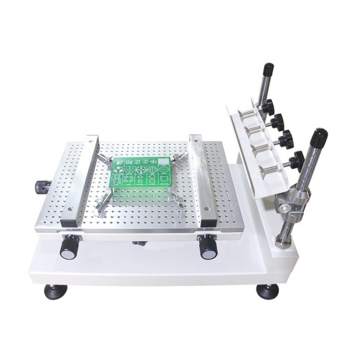 High precision screen printing table manual, small manual printing solder paste printing machine SM