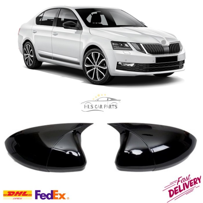 Mirror Cover for Skoda Octavia MK3 VRS 2012-2020 Car Accessories Shiny Piano Black Tuning Auto Spor