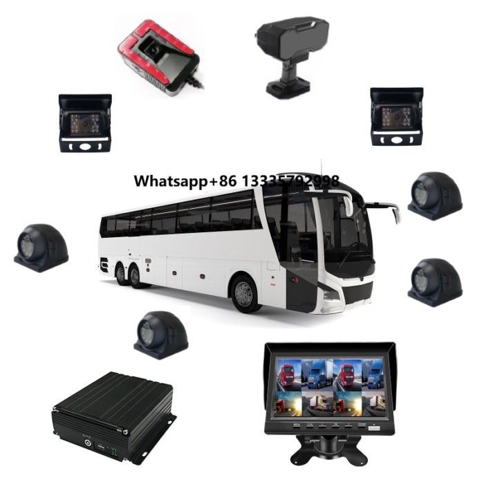 8-Channel Mobile Car DVR 4CH AHD & 4CH IPC Input 4G GPS Adas DMS Bsd Video Recorder for Bus with Bl