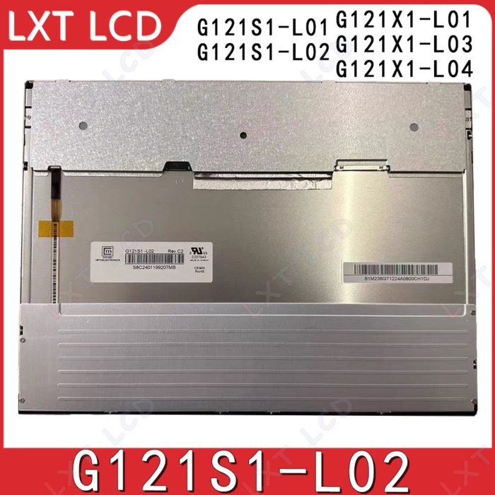 LCD Screen Display Panel For Innolux G121S1-L02 G121S1-L01 G121X1-L01 G121X1-L03 G121X1-L04 Origina