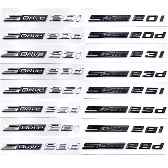 3D SDrive 20i 23i 25i 28i 20d 23d 25d 28d Car Fender Emblem Trunk Badge Sticker For BMW M X1 X3 X4