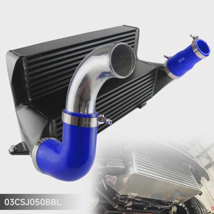 7.5" Bar & Plate Intercooler Kit Aluminum For BMW 135i 335i 335is 335xi E82 E90 E91 E92 E93 N54&N55