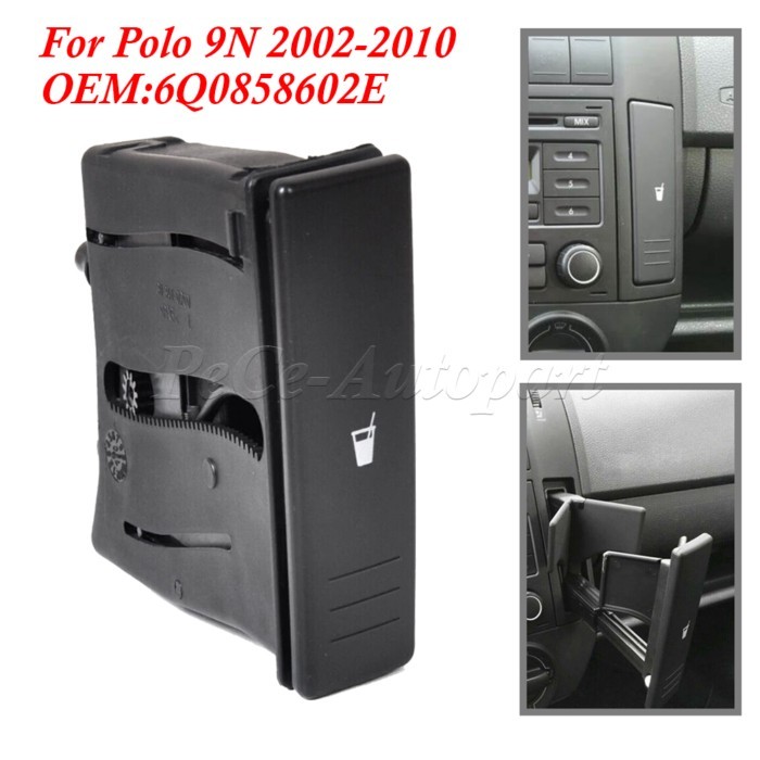 6Q0858602E Car Center Console Cup Holder Three Colors 6Q0 858 602 For Polo 9N 2002 2003 2004 2005 2