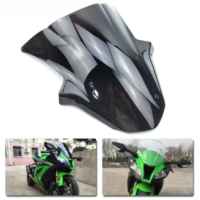 Screen For Kawasaki Ninja ZX-10R ZX10R ZX 10R  2011 2012 2013 2014 2015 Windscreen Windshield Wind