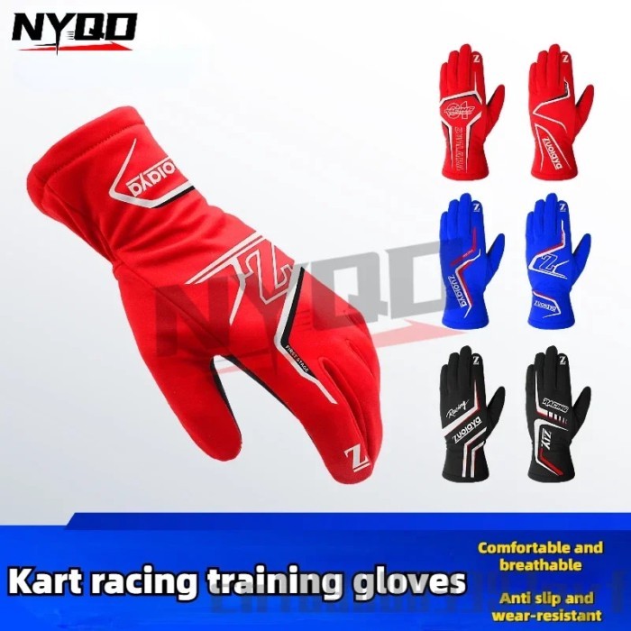 Motorcross Racing Gloves New F1 Auto Car Karting Gloves Breathable Silicone Non-Slip Men Go Kart Ra