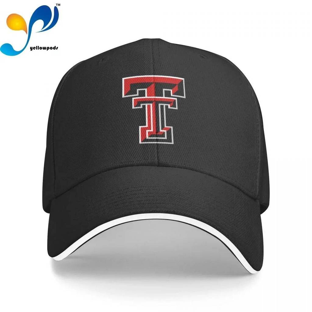Texas Tech Trucker Cap หมวก Snapback สําหรับผู้ชายเบสบอลหมวกบุรุษหมวกสําหรับโลโก้
