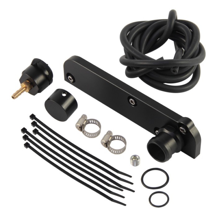 Aluminum Torque Solution Billet PCV Adapter w/ Boost Cap Kit Fits VW / Audi 2.0T FSI TT TTS MK2 A4