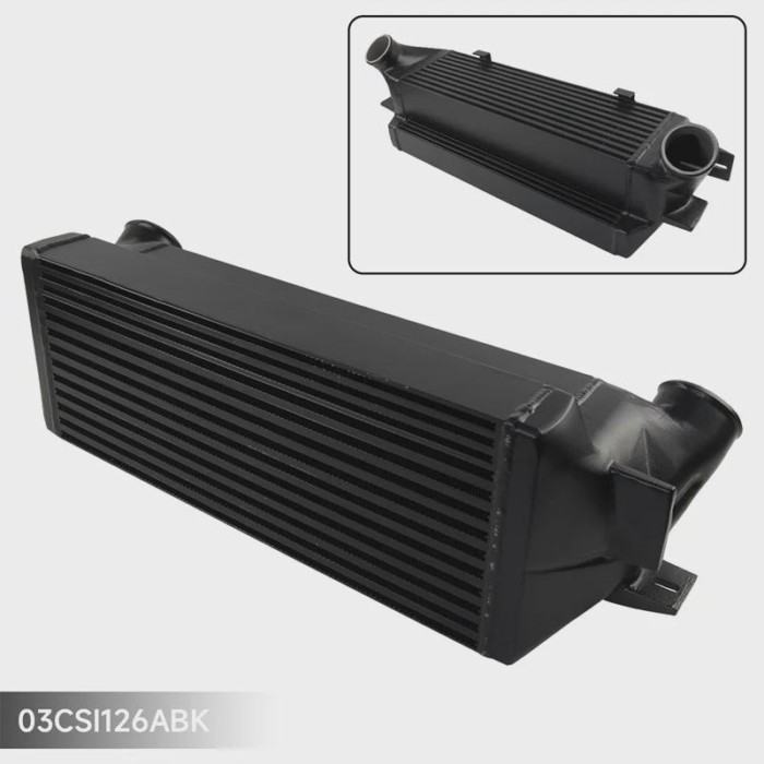 Black Intercooler Front Mount Bar&Plate For BMW 3-Series G20 G22 G28 Z4 B48 320i 325i 420i 425i 201