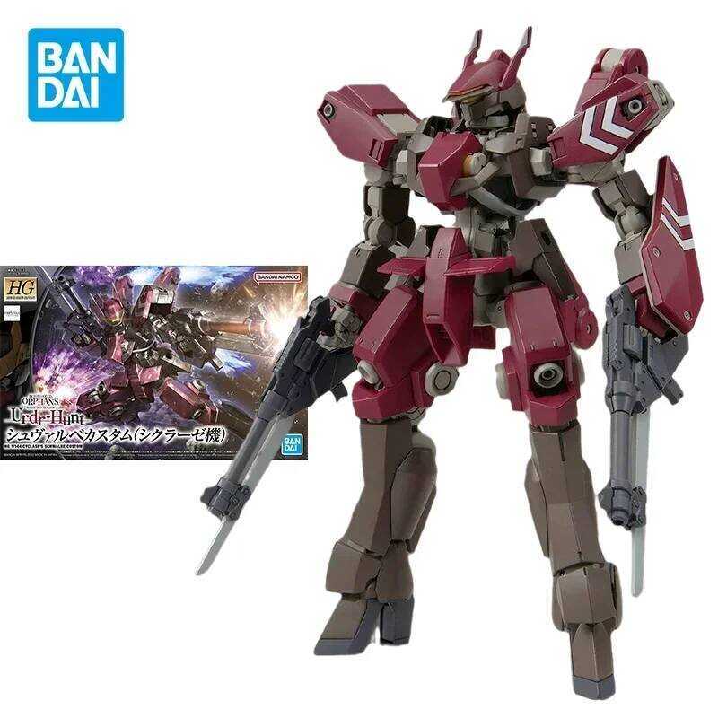 Bandai Original GUNDAM HG 1/144 IBO IPON-BLOODED ORPHANS Urdr-Hunt Anime Action Figure Toys Collect