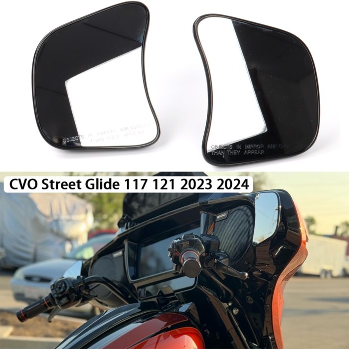For Harley CVO Street Glide 2023 2024 FLHXSE Models Motorcycle Rearview Rear View Mirrors Glass Bac