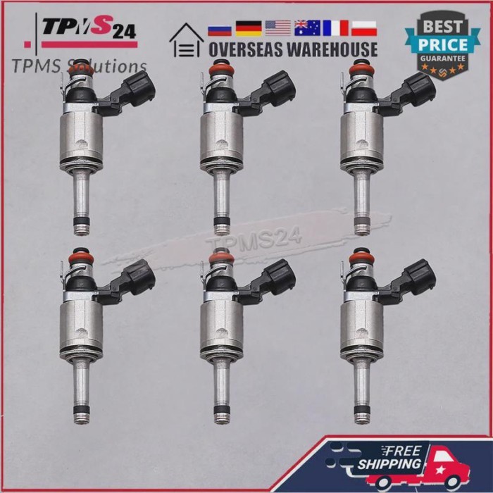 SET OF 6 Fuel Injectors For Ford 3.5L EcoBoost Turbo BL3Z9F593B BL3E-HB