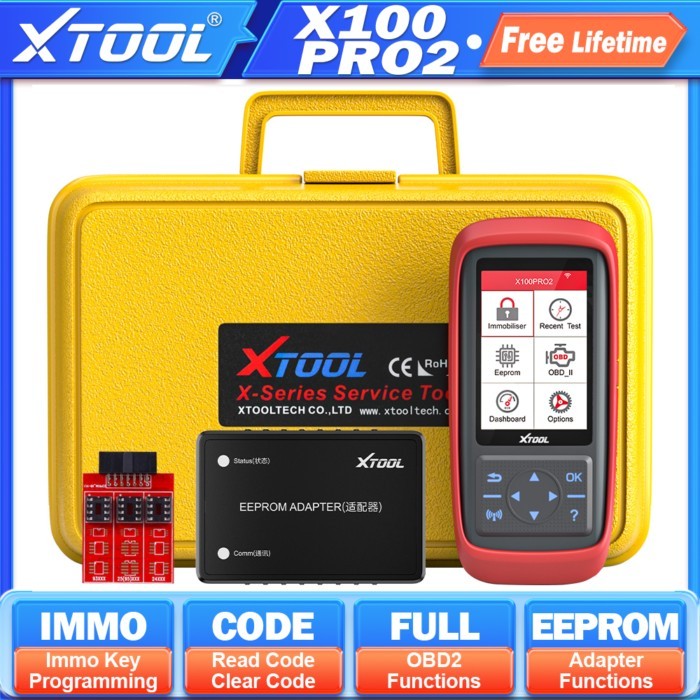 Xtool X100 Pro2 Auto Key Programmer Automotive Scanner IMMO Car OBD2 Code Reader Diagnostic Tool Wi