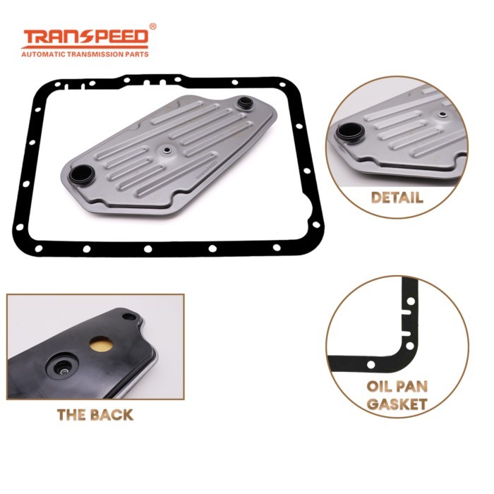 TRANSPEED A4LD Auto Transmission Oil Filter F5TZ7A098A 95GT7A098AB F5TZ7A098A & Oil Pan Gasket For