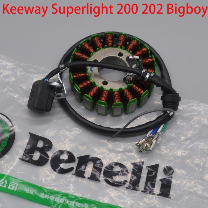 200cc Motorcycle magneto coil stator  for keeway superlight 200 202 Bigboy QJ200-2H QJ200-2G vintag