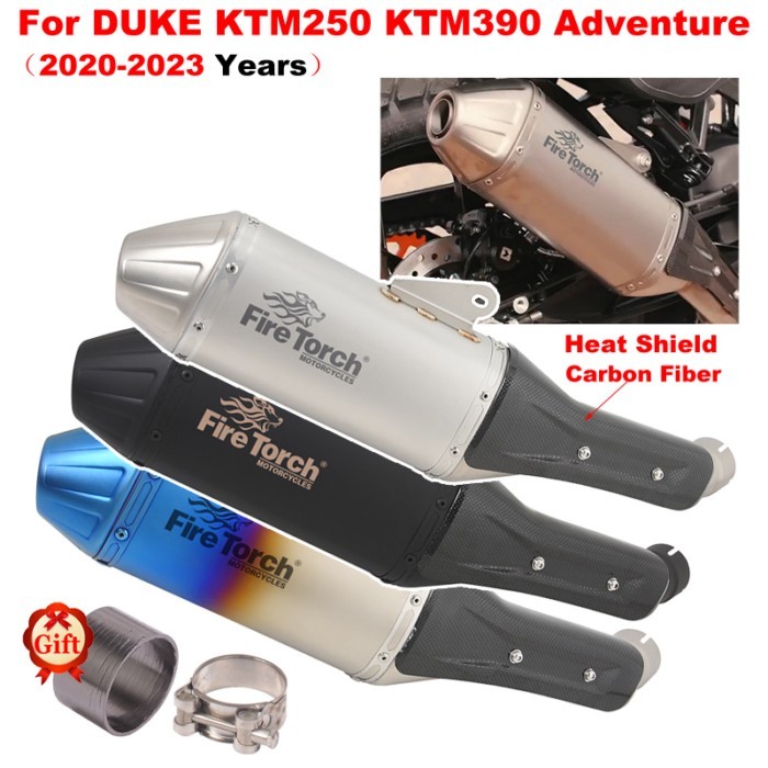 Slip On For KTM 250 390 KTM390 KTM250 Adventure RC390 2020 2021 2022 Motorcycle Exhaust Middle Mid