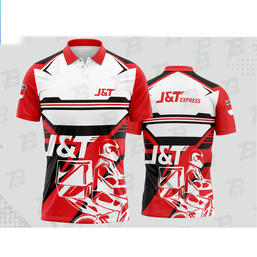 WANGKI J&T J&T SHORT SLEEVES/J&T FULLPRINTING POLO NECK เสื้อยืด/JERSEY J&T DRYFIT MILANO