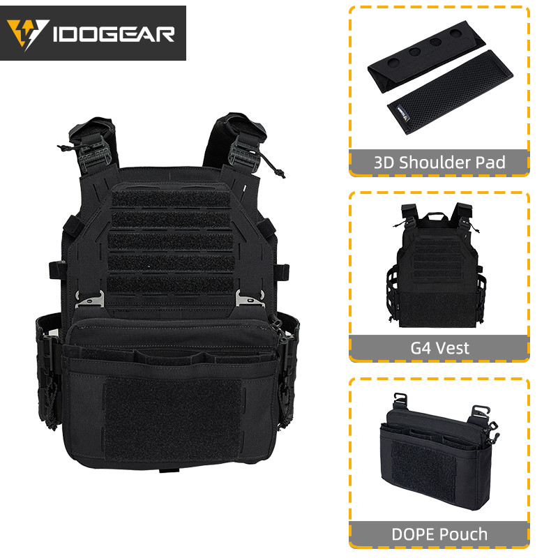 IDOGEAR Tactic G4 GBRS LBT 6094 เสื้อกั๊ก FERRO สไตล์ DOPE พร้อมกระเป๋าสะพายไหล่ยุทธศาสตร์