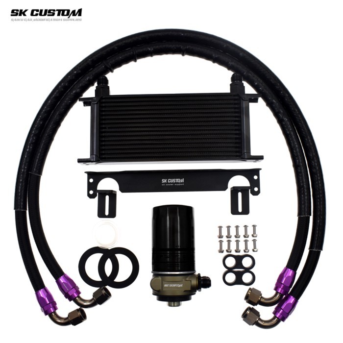SK CUSTOM For Volkswagen Second GEN2 EA888 Engine Oil Cooler For Audi 1.8T 2.0T Oil Radiator Kit Go
