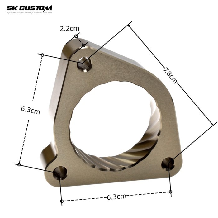 SK CUSTOM Aluminum alloy engine turbine air intake gasket is suitable for Toyota 1.3 1.5 1NR 2NR 4N
