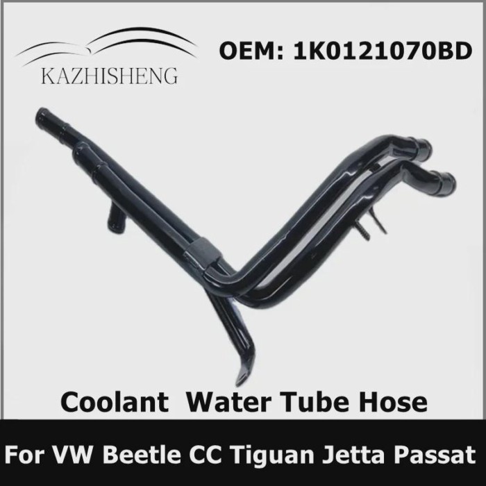 1K0121070BD Plastic Lower Radiator Expansion Tank Coolant Water Pipe for VW Beetle CC Tiguan Jetta