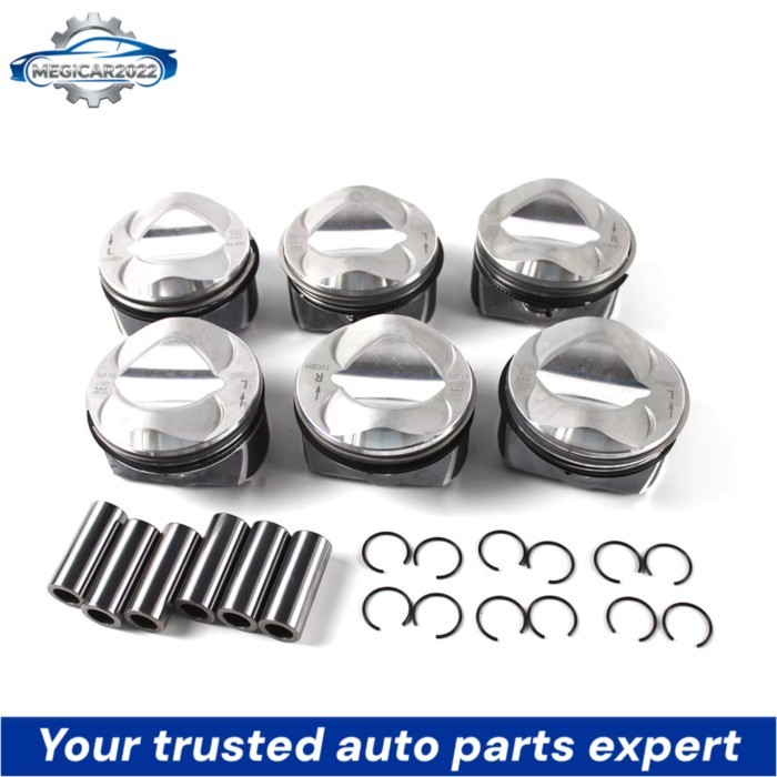 06E107065CF Piston & Piston Rings Set ( Piston Pin 21mm ) Φ 84.5 mm STD for Audi A6 A7 A8 2,8 FSI V