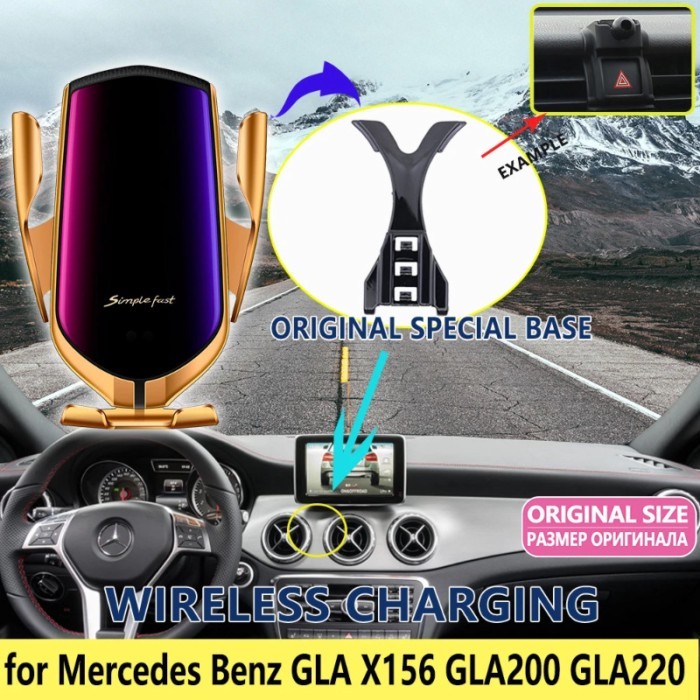 Mobile Phone Holder for Mercedes Benz GLA X156 GLA180 GLA200 GLA220 GLA250 200 220 250 220d AMG 201
