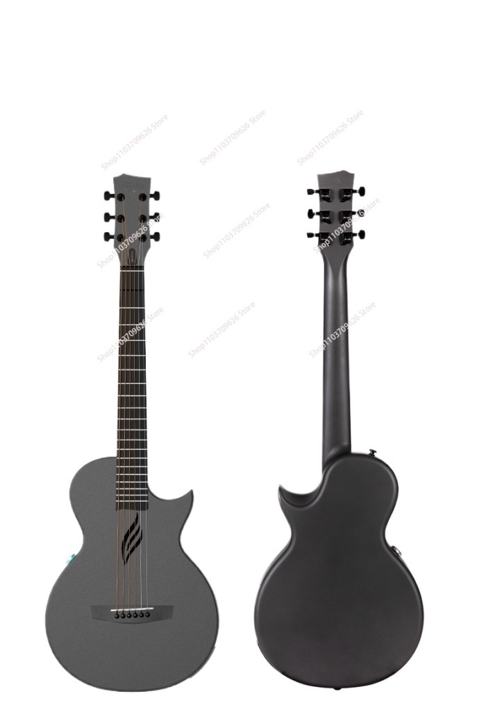 Nova Go Mini Carbon Fiber Acoustic Guitar 1/4 Size Travel Acustica Guitarra w/Beginner Kids Starter