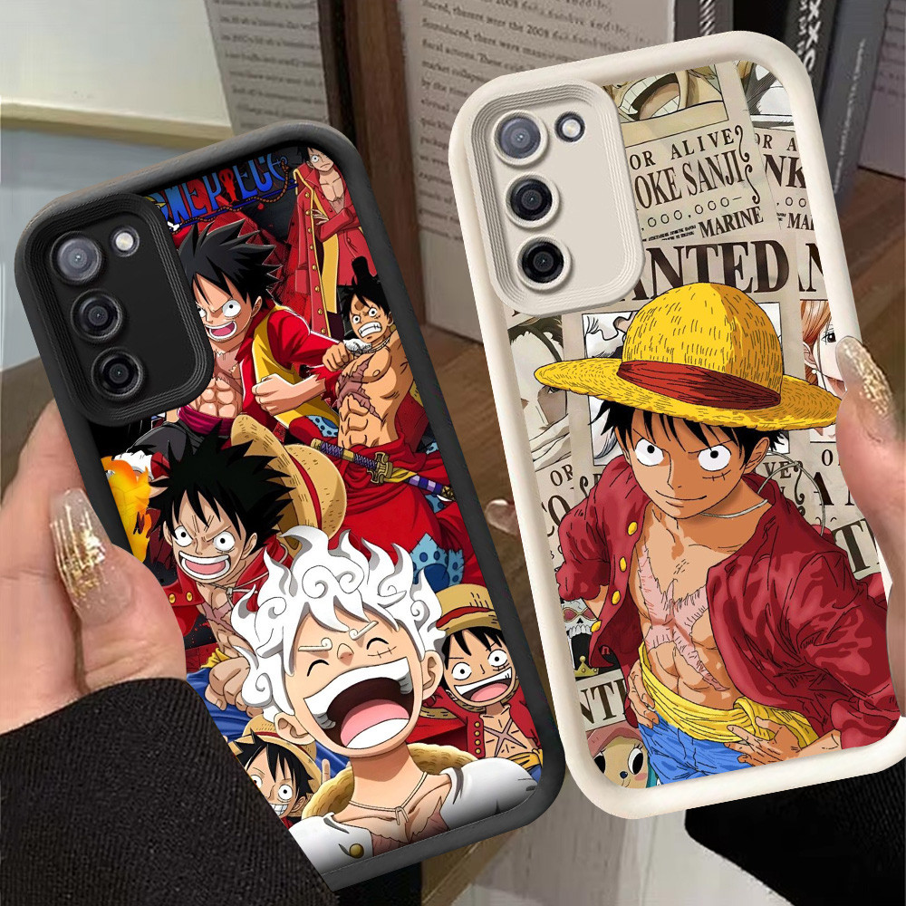 G-22 One Piece Luffy Casing สําหรับ OPPO A5i A5 2025 Pro 5G สีดําและสีขาว