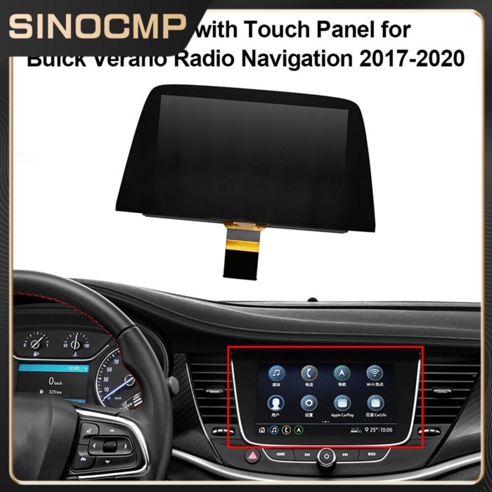 8" LCD Radio Touch Screen Display Assembly LQ080Y5DZ06 LQ080Y5DZ09 For Opel Astra K 900 2015-2019 I