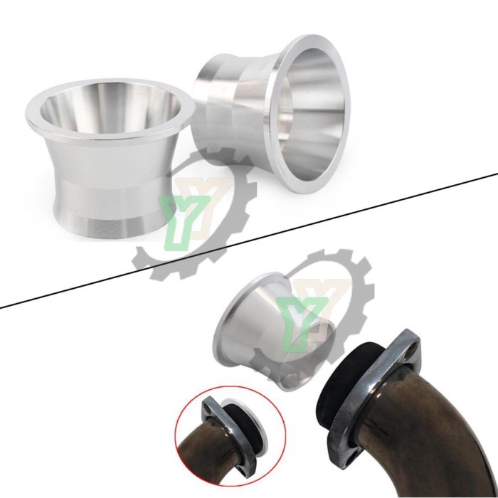 2Pcs Motorcycle Exhaust Port Torque Cones Drag Pipe Power Cones Anti-Reversion Cones For Harley fro