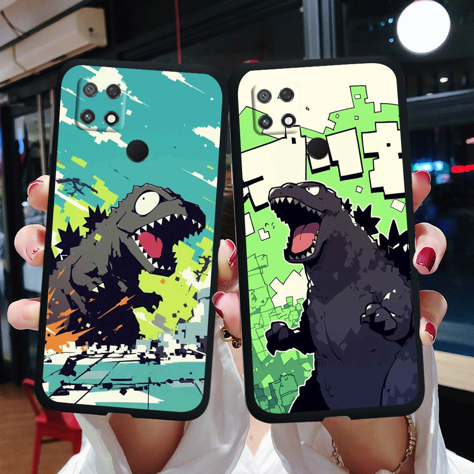 เคสโทรศัพท์ลายการ์ตูน Godzilla น่ารักสําหรับ Xiaomi POCO F3 GT F2 pro C65 C40 PLAY ฝาครอบป้องกัน