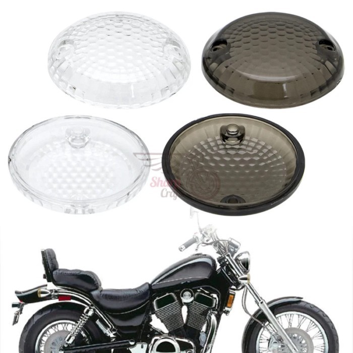 Motorcycle Turn Signal Indicator Light Lamp Lens Cover For Suzuki Savage LS650 Intruder VS1400GL VS