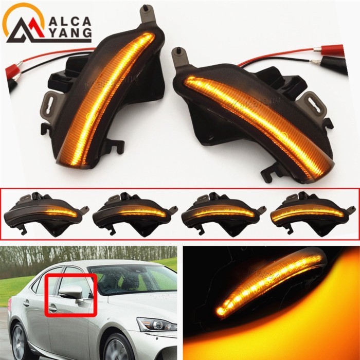 For LEXUS GS IS ES RC F Sport 13-18 IS250 IS300 RC350 LED Dynamic Side Mirror Indicator Sequential